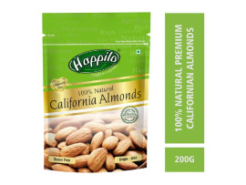 Happilo 100% Natural Premium Californian Almonds, 200g
